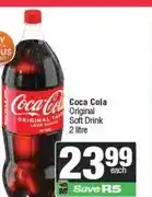 Spar Coca Cola Original Soft Drink 2 litre offer
