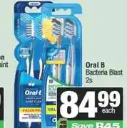 Spar Oral B Bacteria Blast 2s offer