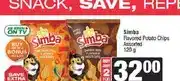 Spar Simba Flavoured Potato Chips Assorted 120 g - Buy 2 for offer