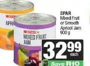 Spar SPAR Mixed Fruit or Smooth Apricot Jam 900 g offer