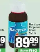 Spar Gaviscon Peppermint Liquid 150 ml offer