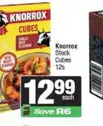Spar Knorrox Stock Cubes 12s offer