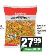 Spar Save Mor Mixed Vegetables 1 kg offer