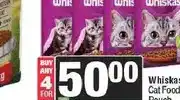 Spar Whiskas Cat Food Pouch 85 g - Buy 4 for offer