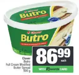 Spar Clover Butro Full Cream Modified Butter Spread offer