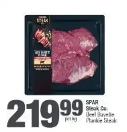 Spar SPAR Steak Co. Beef Bavette Plankie Steak offer