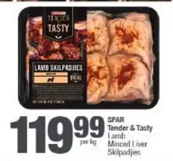 SPAR Tender & Tasty Lamb Minced Liver Skilpadjies