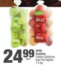 Spar SPAR freshline Golden Delicious and Red Apples offer