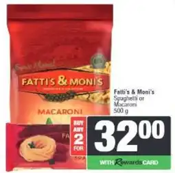 Spar Fatti's & Moni's Macaroni offer
