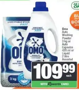 Spar Omo Auto Washing Powder Assorted offer