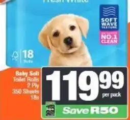 Spar Fresh White Baby Soft Toilet Rolls offer