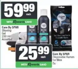 Spar Care By SPAR Shaving Gel Assorted offer