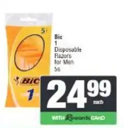 Spar Bic Disposable Razors for Men offer