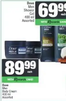 Spar Dove Men Shower Gel Assorted offer