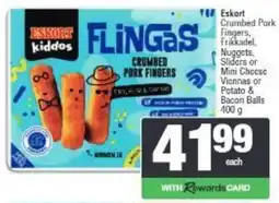 Spar Eskort kiddos FLINGAS Crumbed Pork Fingers offer