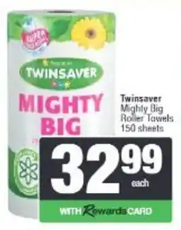Spar Twinsaver Mighty Big Roller Towels offer