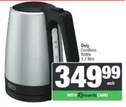 Spar Defy Cordless Kettle offer