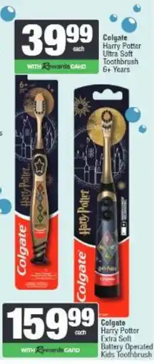 Spar Colgate Harry Potter Ultra Soft Toothbrush offer