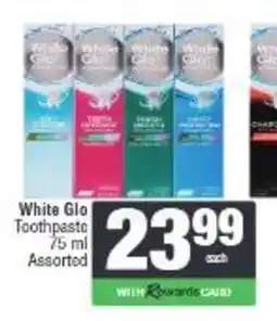 Spar White Glo Toothpaste Assorted offer