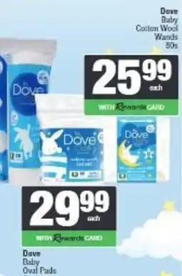 Spar Dove Baby Cotton Wool Wands offer