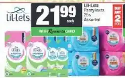 Spar Lil-Lets Pantyliners Assorted offer