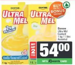 Spar Danone Ultra Mel Custard Assorted offer