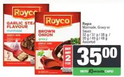 Spar Royco Marinade, Gravy or Sauce Assorted offer