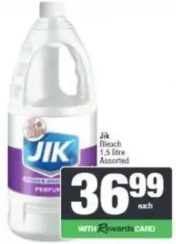 Spar Jik Bleach Assorted offer