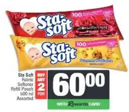 Spar Sta Soft Fabric Softener Refill Pouch Assorted offer