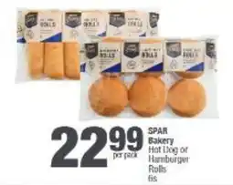 Spar SPAR Bakery Hot Dog or Hamburger Rolls offer