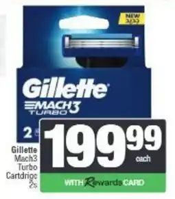 Spar Gillette Mach3 Turbo Cartridge offer