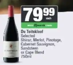 Spar Du Toitskloof Selected offer