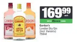Spar Gordon's London Dry Gin offer
