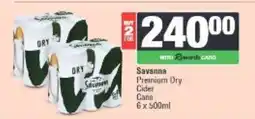Spar Savanna Premium Dry Cider Cans offer