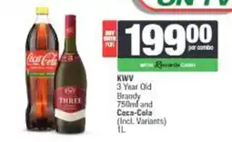 Spar KWW 3 Year Old Brandy and Coca-Cola offer