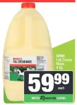 Spar SPAR Full Cream Maas offer