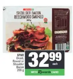 Spar SPAR Shoulder Bacon Beechwood Smoked offer