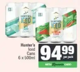 Spar Hunter's Iced Cans offer