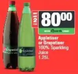 Spar Appletiser or Grapetiser 100% Sparkling Juice offer