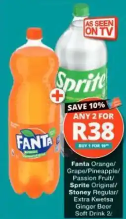 Checkers Fanta Orange/ Sprite Original offer
