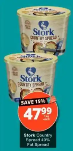 Checkers Stork Country Spread 40% Fat Spread offer