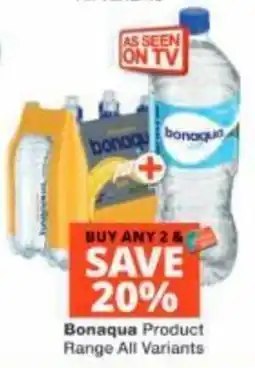 Checkers Bonaqua Product Range offer