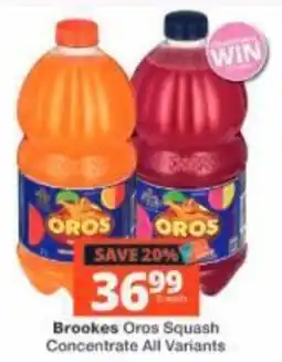 Checkers Brookes Oros Squash Concentrate offer