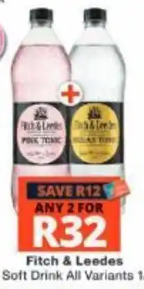 Checkers Fitch & Leedes Soft Drink All Variants offer