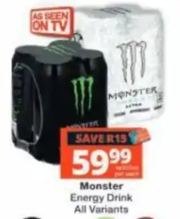 Checkers Monster Energy Drink offer