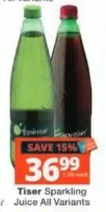 Checkers Tiser Sparkling Juice All Variants offer