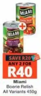 Checkers Miami Boerie Relish offer
