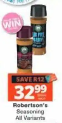 Checkers Robertson's Seasoning offer