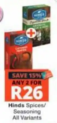 Checkers Hinds Spices/Seasoning offer