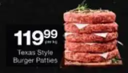 Checkers Texas Style Burger Patties offer